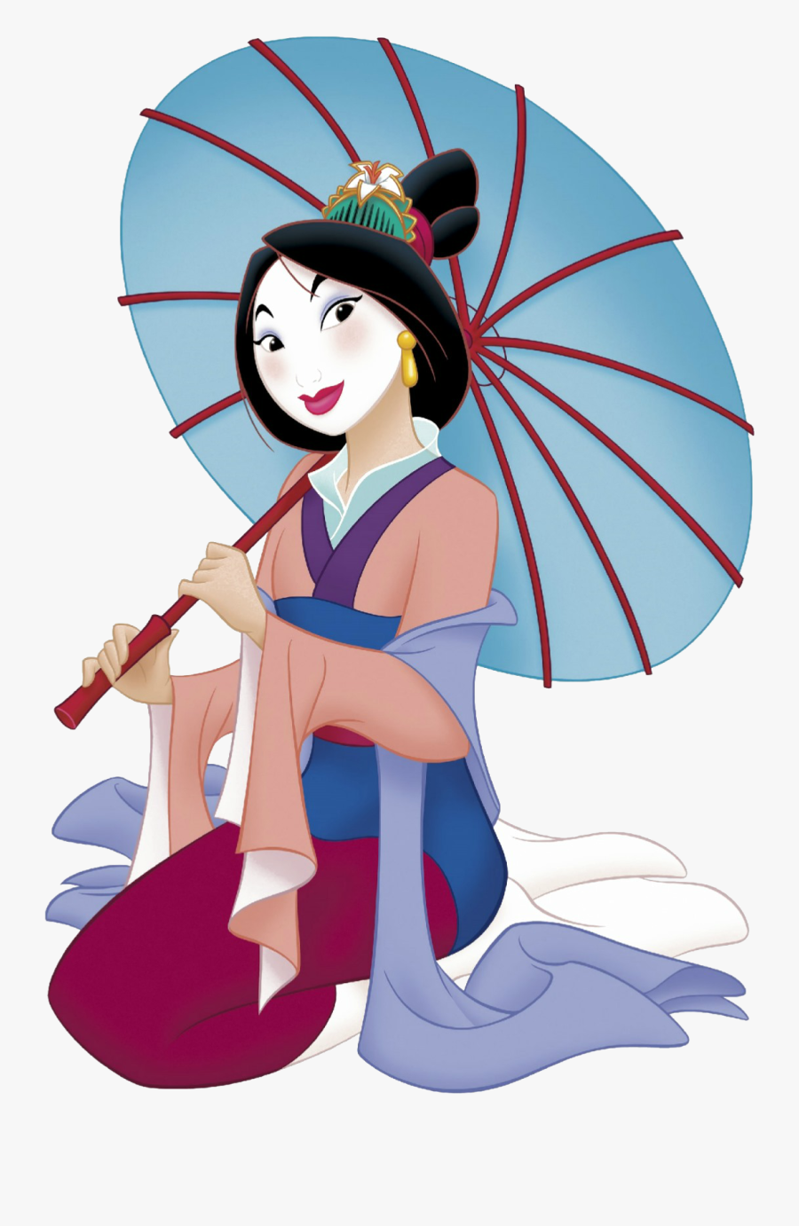 Mulan Disney, Transparent Clipart