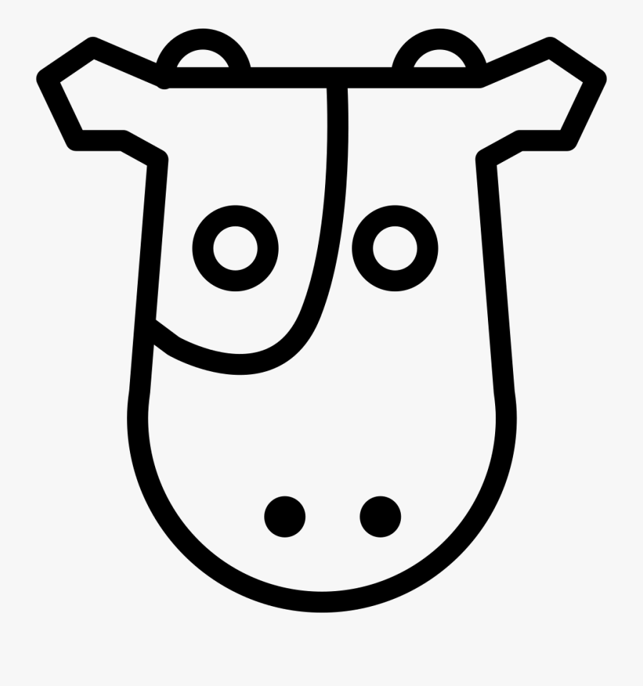 Cow Frontal Head Comments - Cattle, Transparent Clipart