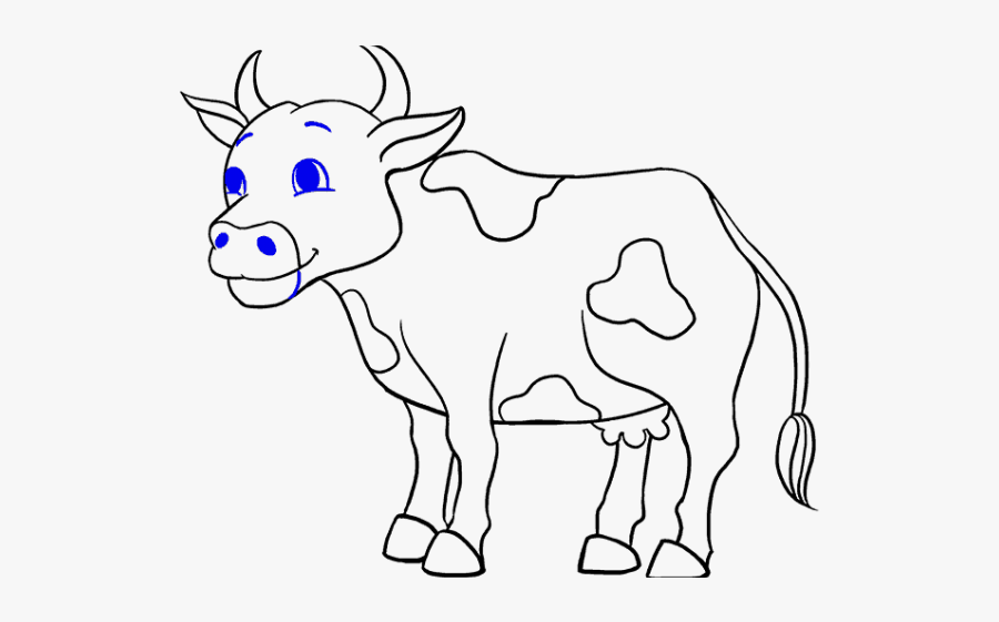 Jamestown Drawing Cow - Drawing Picture Of Cow, Transparent Clipart