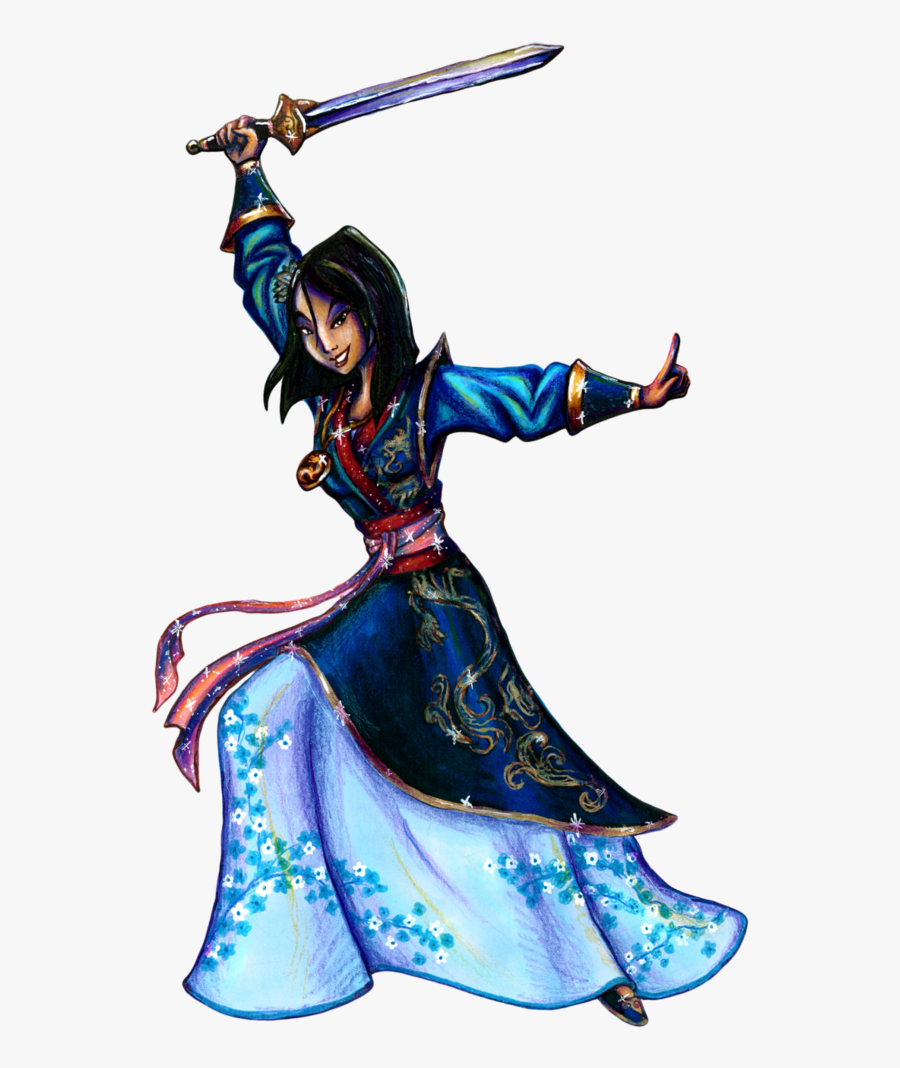 Fa Mulan Disney Princess The Walt Disney Company Fan - Mulan Warrior Fan Art, Transparent Clipart