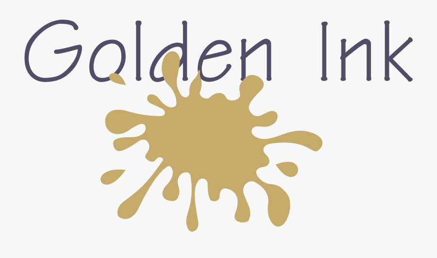 Golden Logo Transparent Svg - Cartoon Mud Splat, Transparent Clipart
