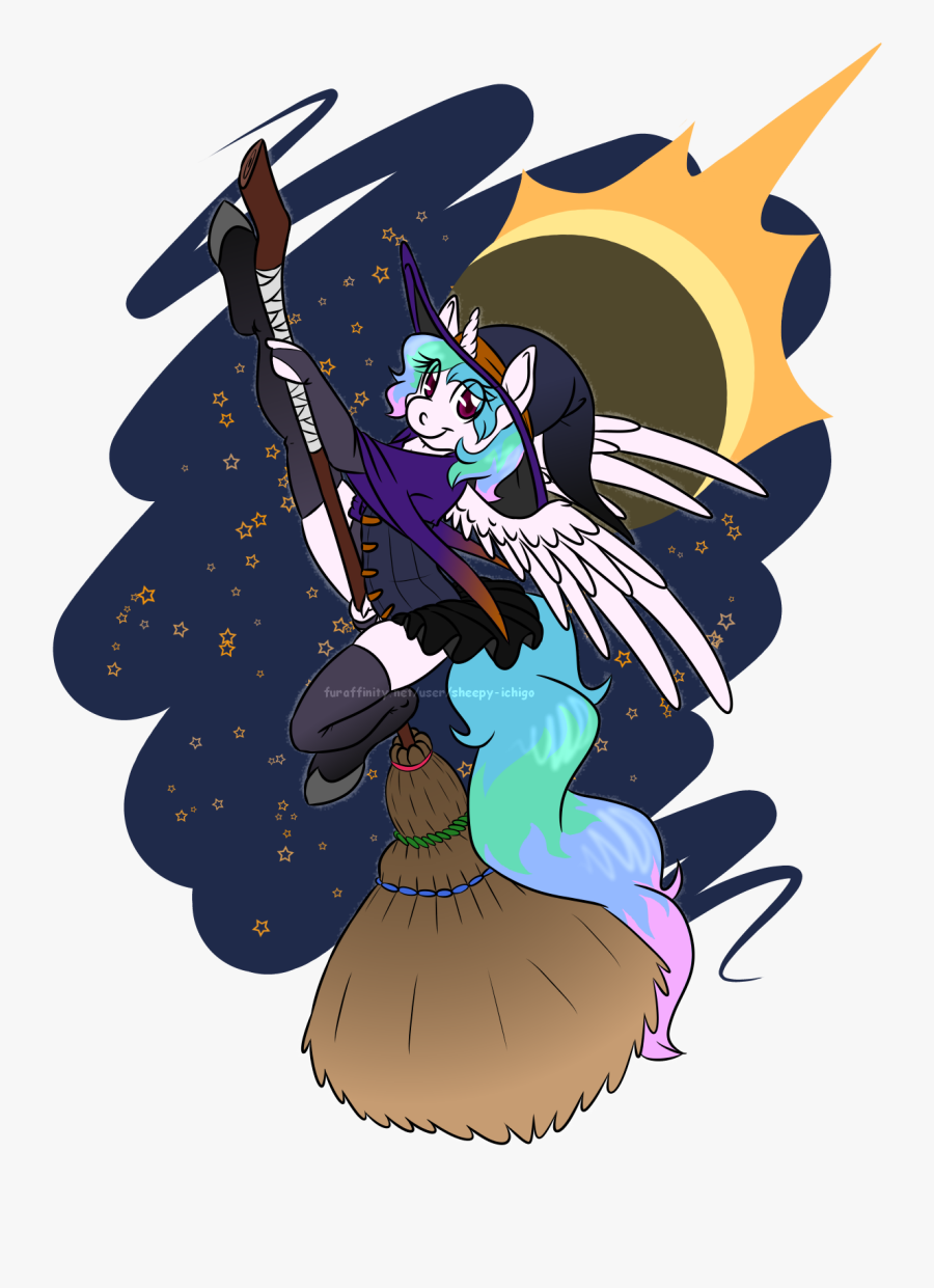 Broom Ride - Cartoon - Cartoon, Transparent Clipart