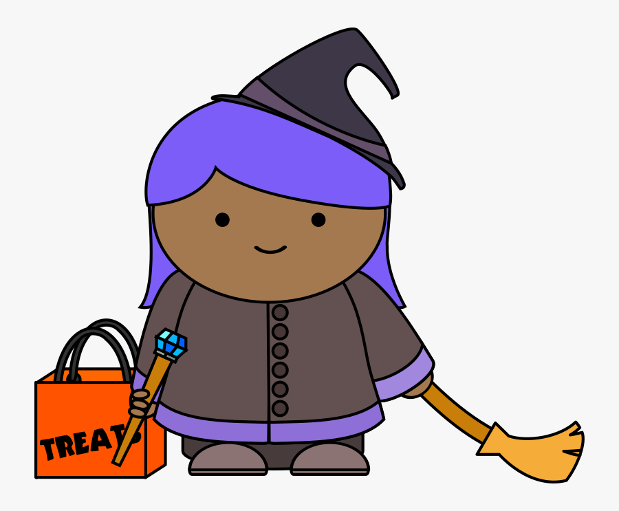Halloween Witch - Cartoon, Transparent Clipart