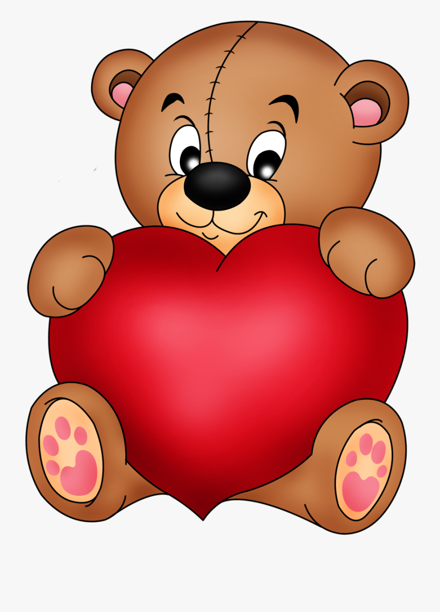 Clipart Doctor Bear - Cute Teddy Bears With Hearts, Transparent Clipart