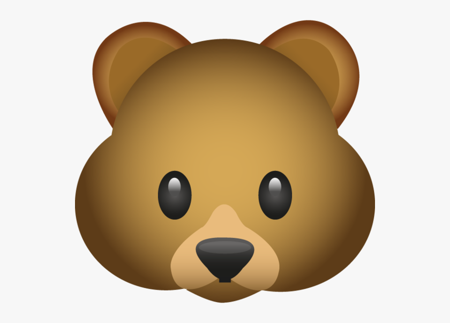 Bear Emoji Emoticon Clip Art - Bear Emoji, Transparent Clipart