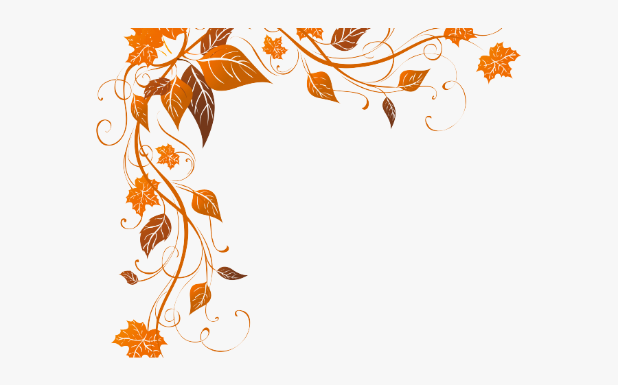 Fall Leaves Clipart Border, Transparent Clipart