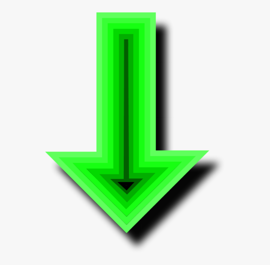 Arrow Pointing Down - Graphic Design, Transparent Clipart