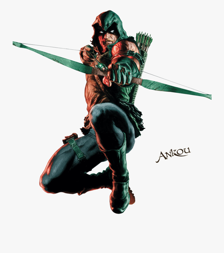 Archery Drawing Superhero Huge Freebie Download For - Green Arrow Dc Png, Transparent Clipart