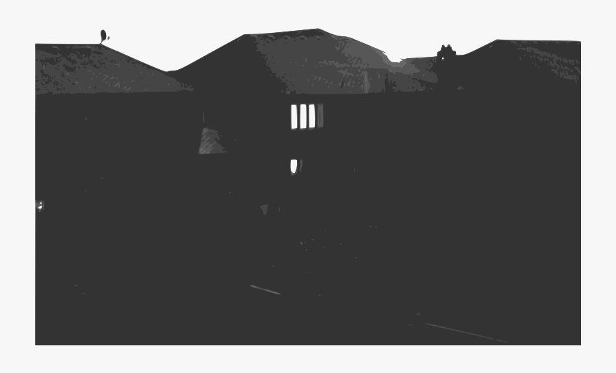 Houses - Monochrome, Transparent Clipart