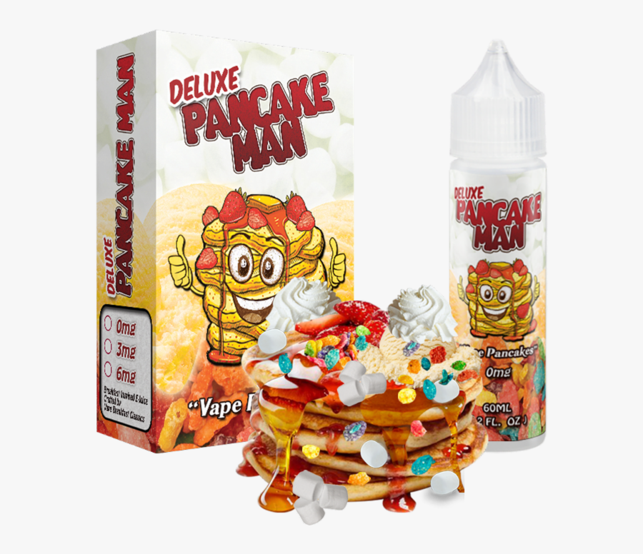 Clip Art Deluxe Pancake By Breakfast - Deluxe Pancake Man By Vape Breakfast, Transparent Clipart