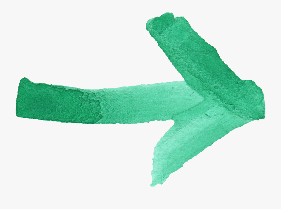 Green Arrow Png - Water Color Arrow Png, Transparent Clipart