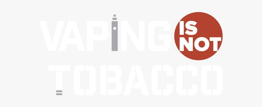 Vaping Is Not Tobacco Logo - Circle, Transparent Clipart