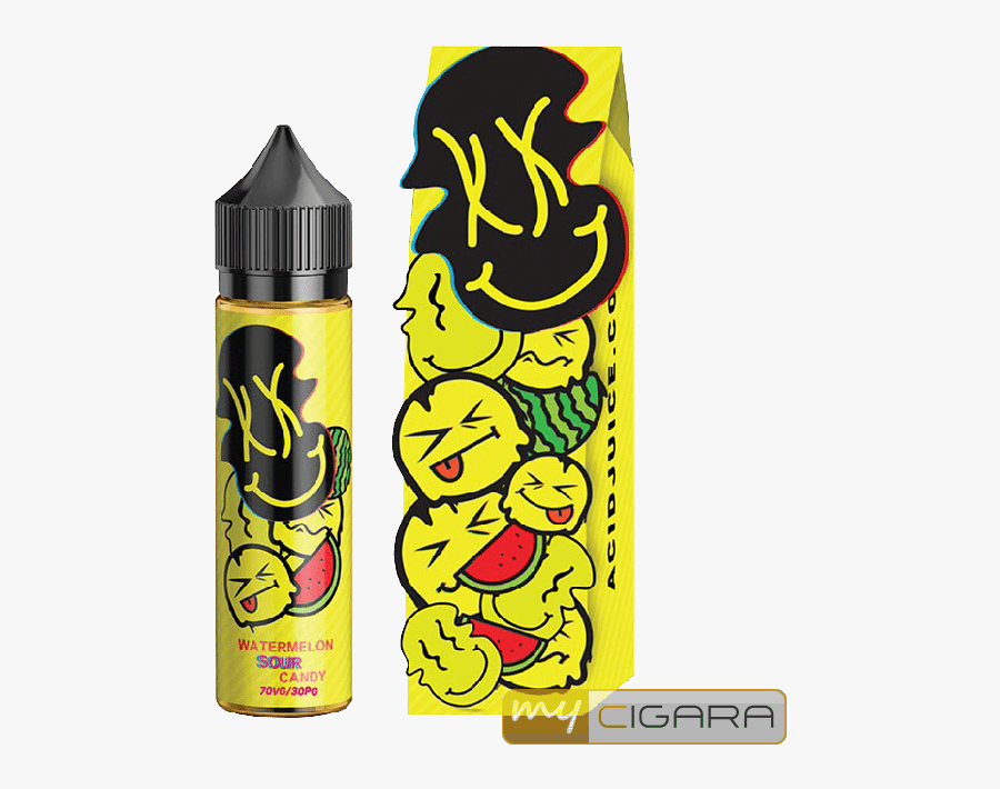 Nasty Acid Juice Watermelon Sour Candy Shake & Vape - Acid Juice Pineapple Sour Candy, Transparent Clipart