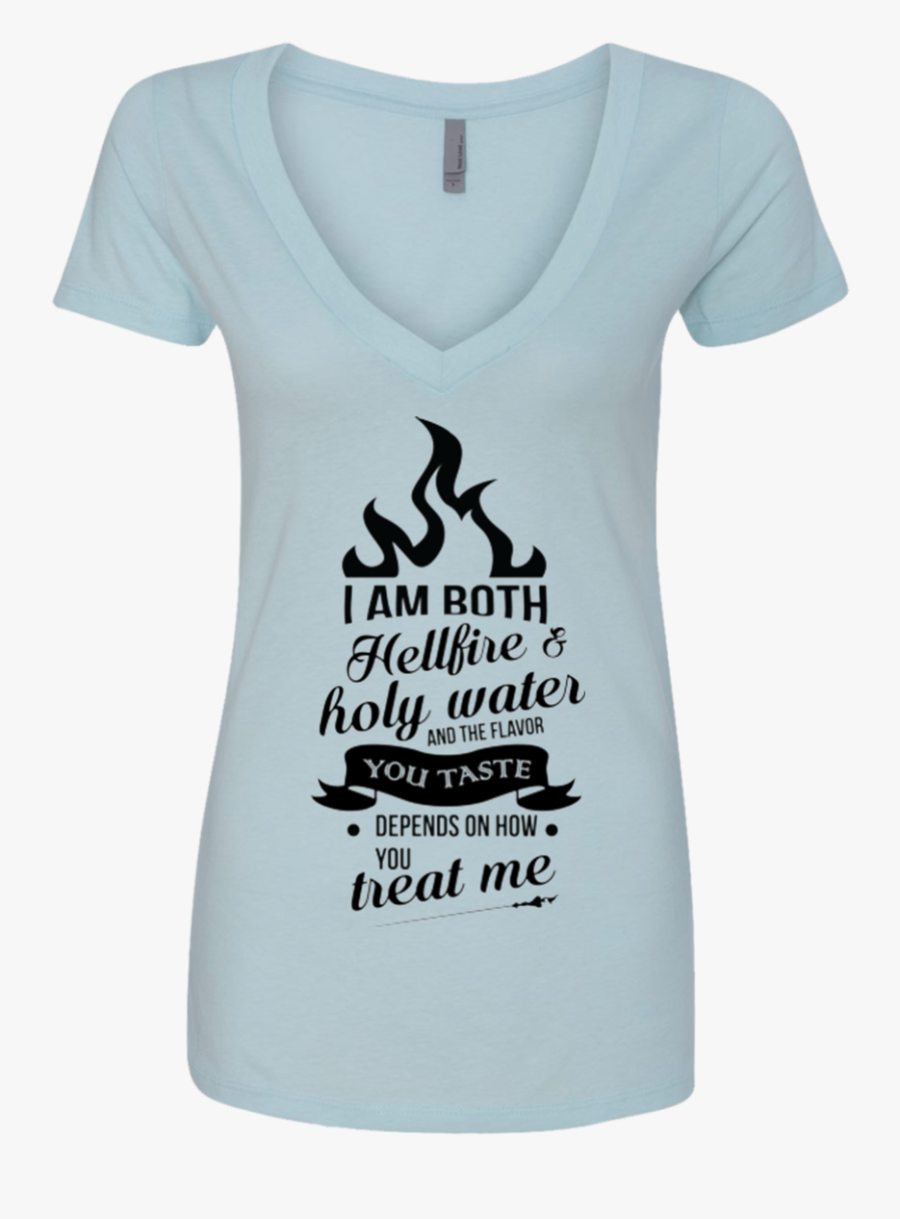 I Am Both Hellfire And Holy Water Ladies - Active Shirt, Transparent Clipart