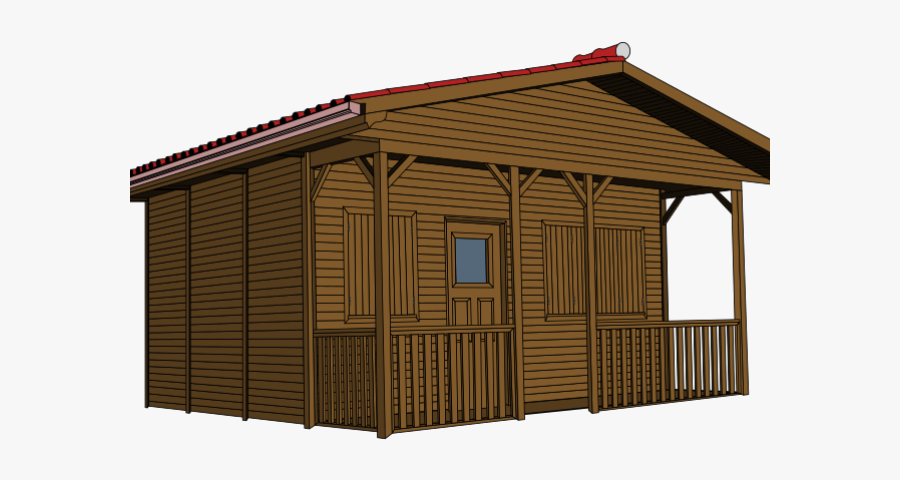 Wood House No Background, Transparent Clipart