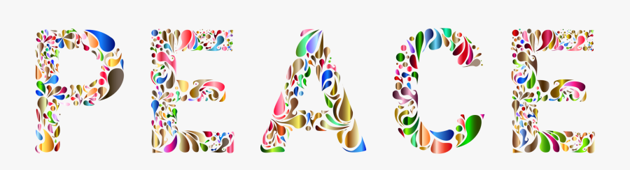 Text,graphic Design,line - Transparent Background Peace Clipart, Transparent Clipart