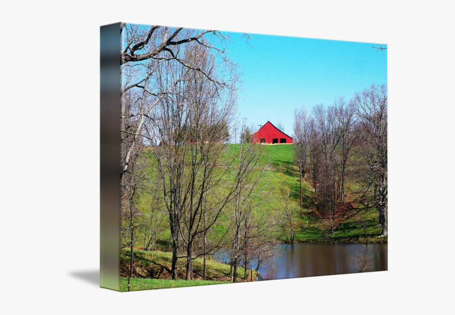 Clip Art Peaceful Scene - Barn, Transparent Clipart