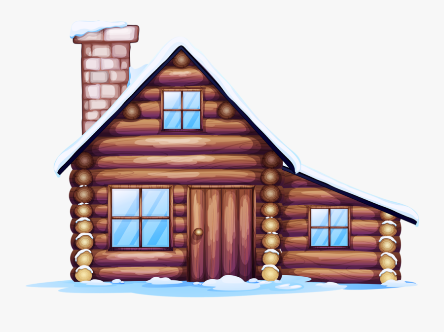 Santa Claus House With Chimney, Transparent Clipart