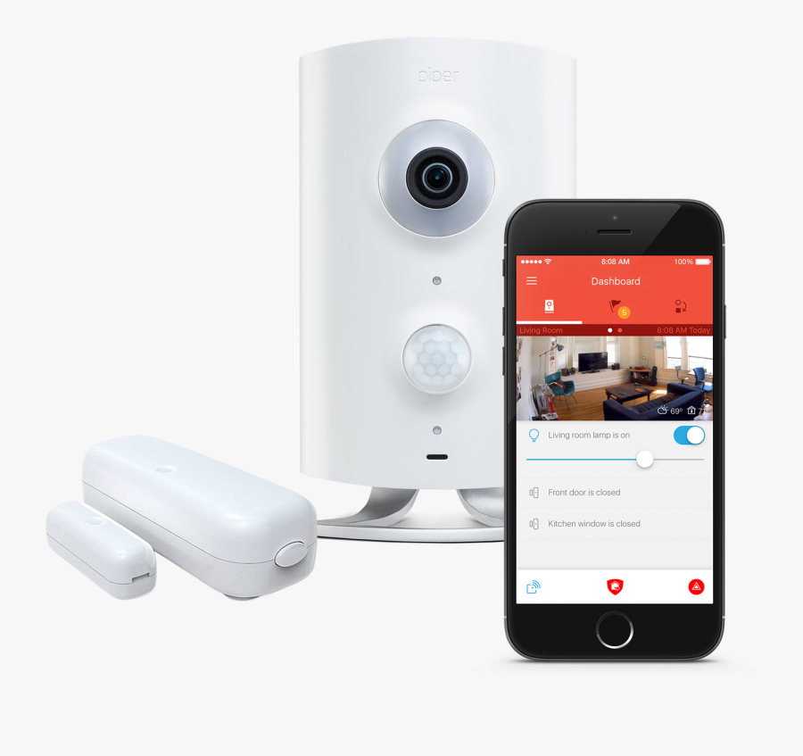 Wireless Security System Png Clipart - Piper Camera, Transparent Clipart