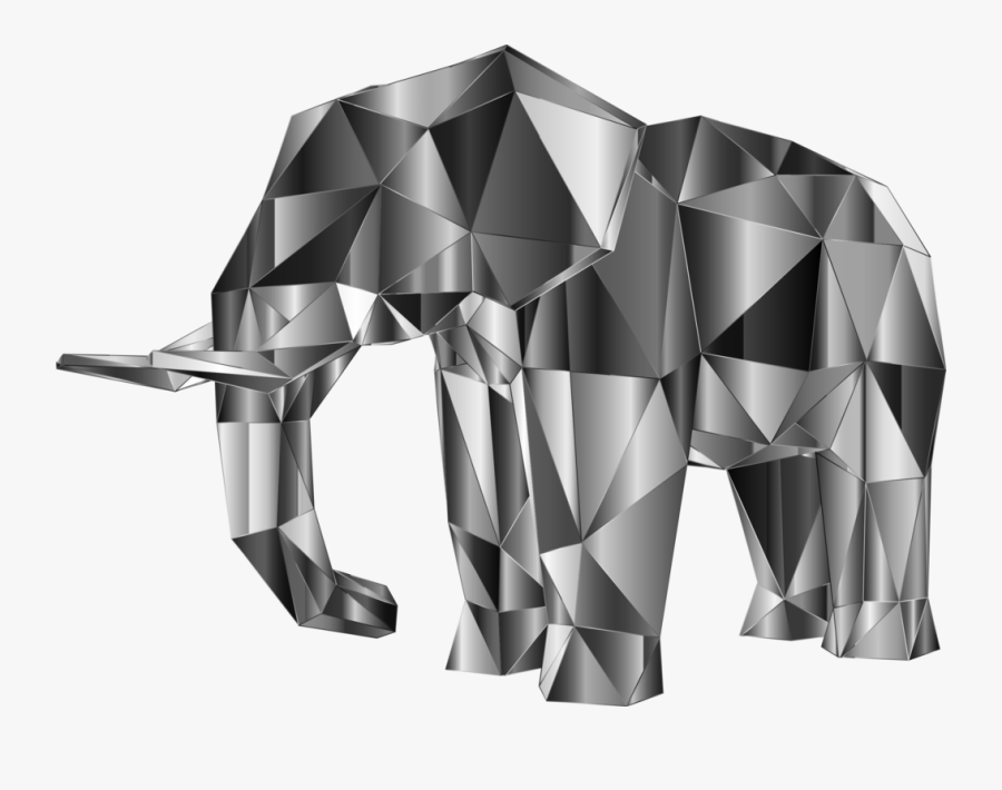 Photography - Low Poly Mono Chrome, Transparent Clipart