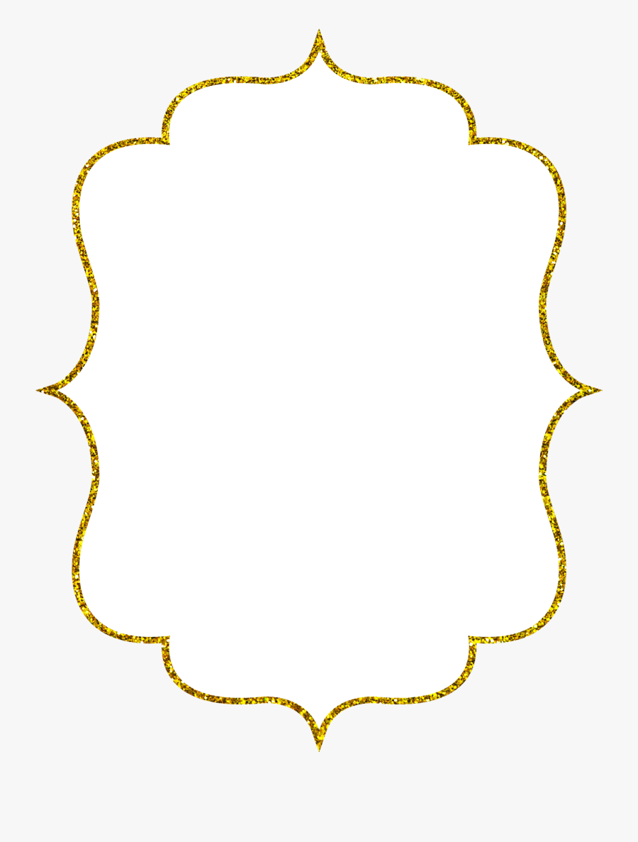 Design Printabell Create Home - Frames Golden Glitter Png, Transparent Clipart