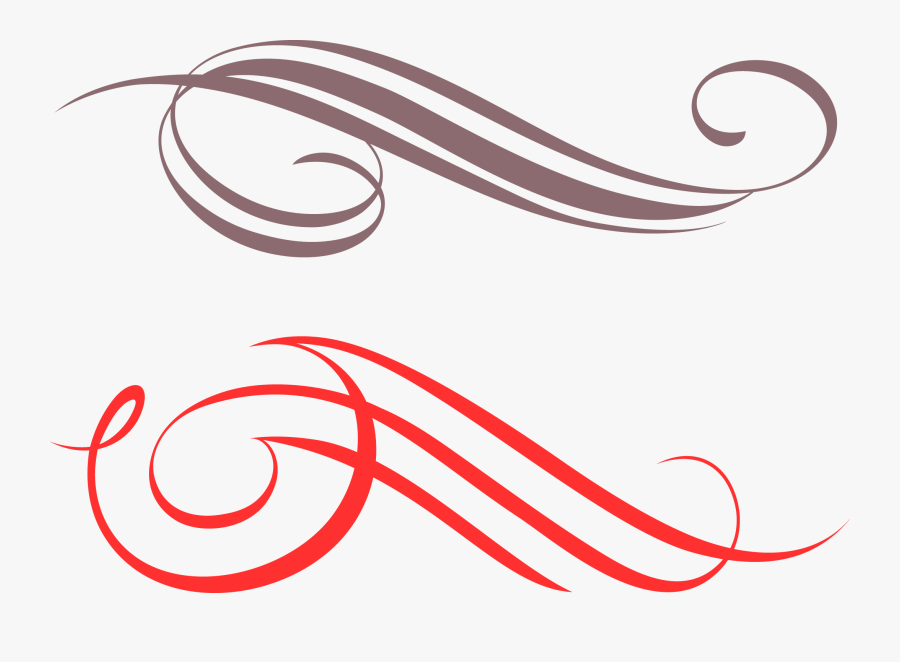 19 Curve Vector Embellishment Huge Freebie Download - Line Curve Vector Png, Transparent Clipart