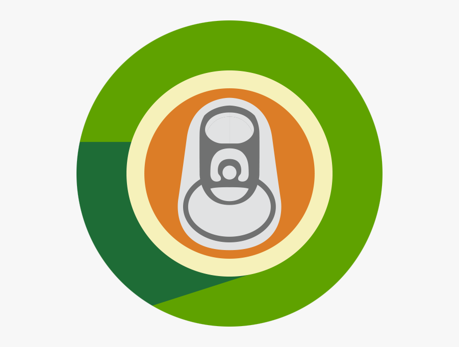Aluminum Can - Circle, Transparent Clipart