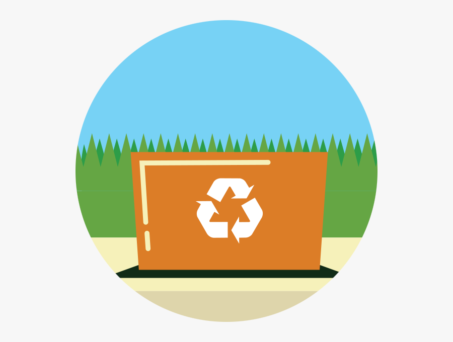 Curbside Bin - Illustration, Transparent Clipart