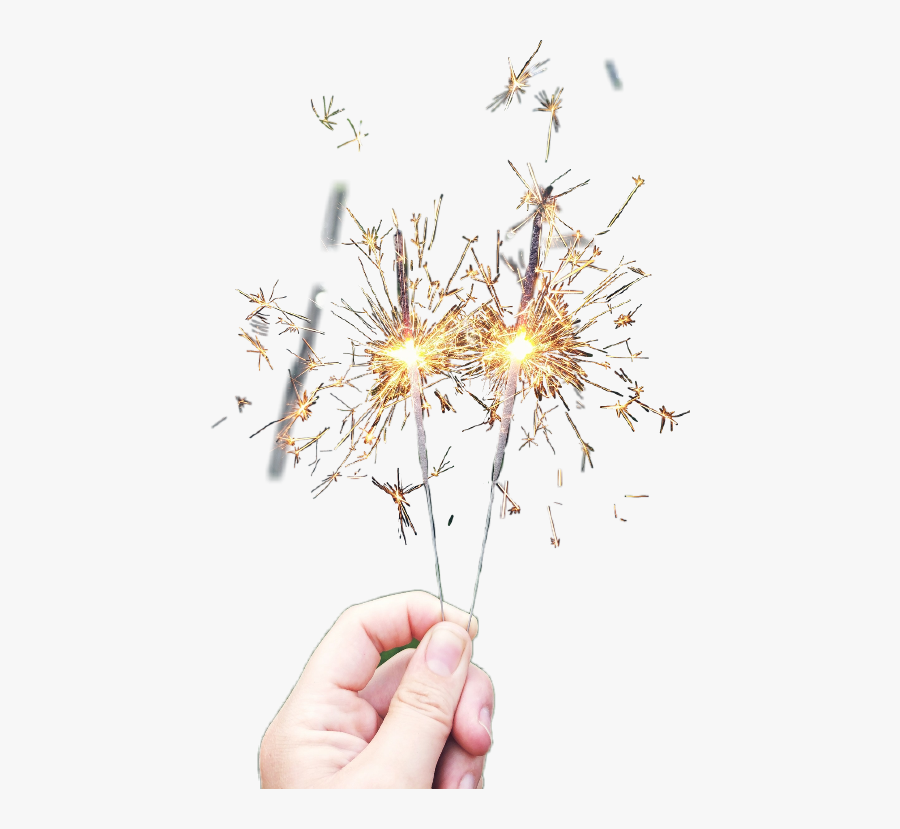 Sparklers Freetoedit - Hand, Transparent Clipart