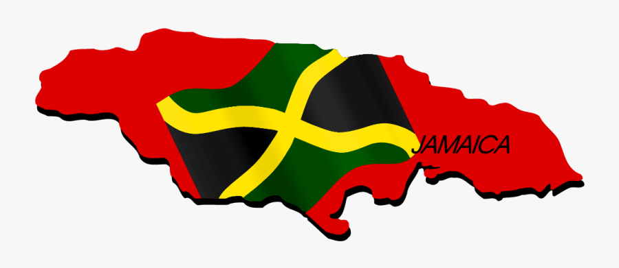 Jamaica Map - Red Map Of Jamaica, Transparent Clipart