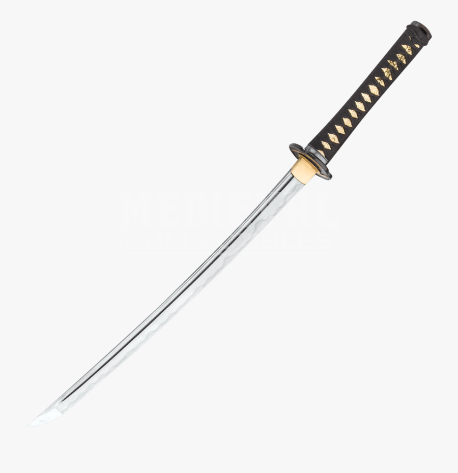 Katana With Blue Blade, Transparent Clipart