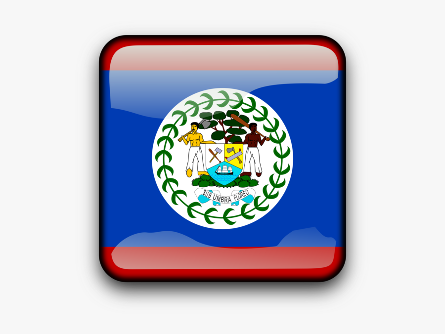 Ball,area,symbol - Belize Flag, Transparent Clipart