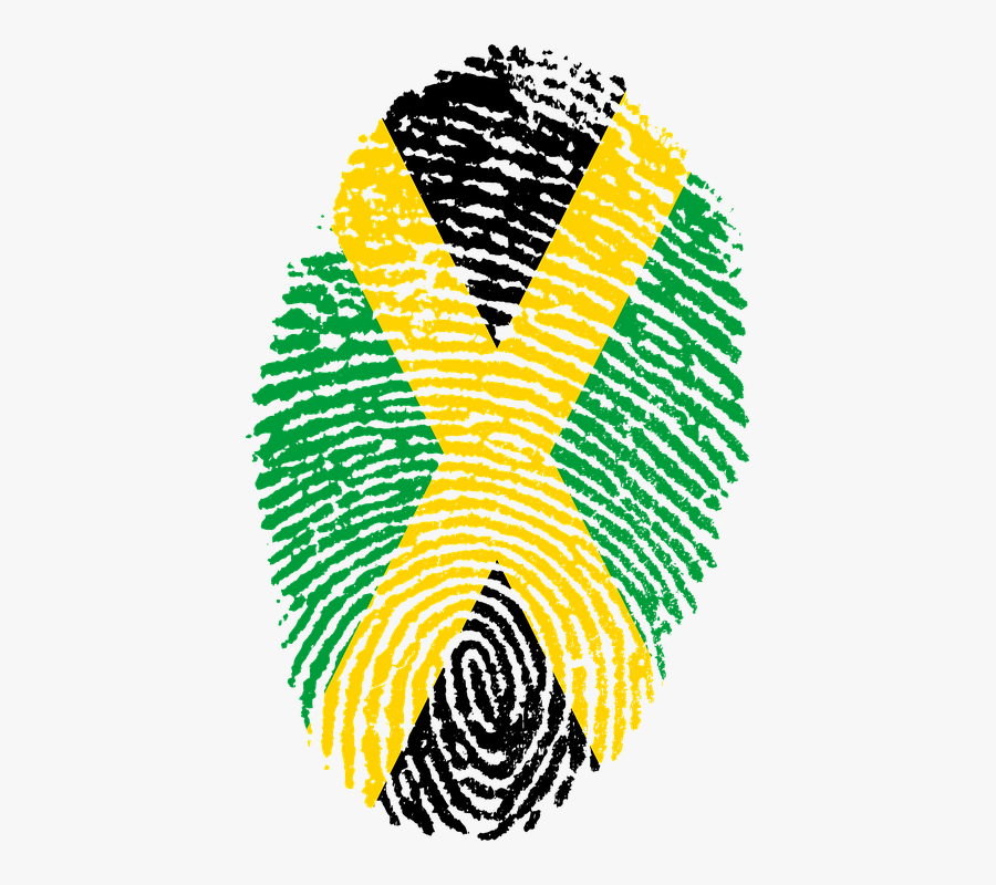 Jamaica Flag Png Transparent Images - Trinidad And Tobago Fingerprint, Transparent Clipart