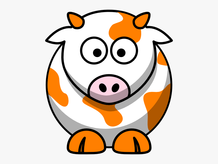 Cartoon Cow, Transparent Clipart