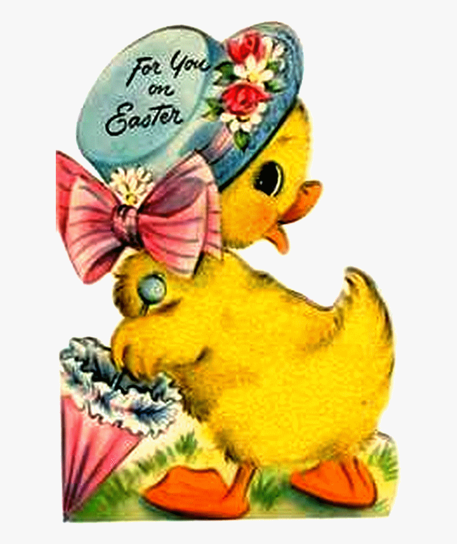 Tubes Vintage Pâques - Vintage Easter Clipart Free, Transparent Clipart