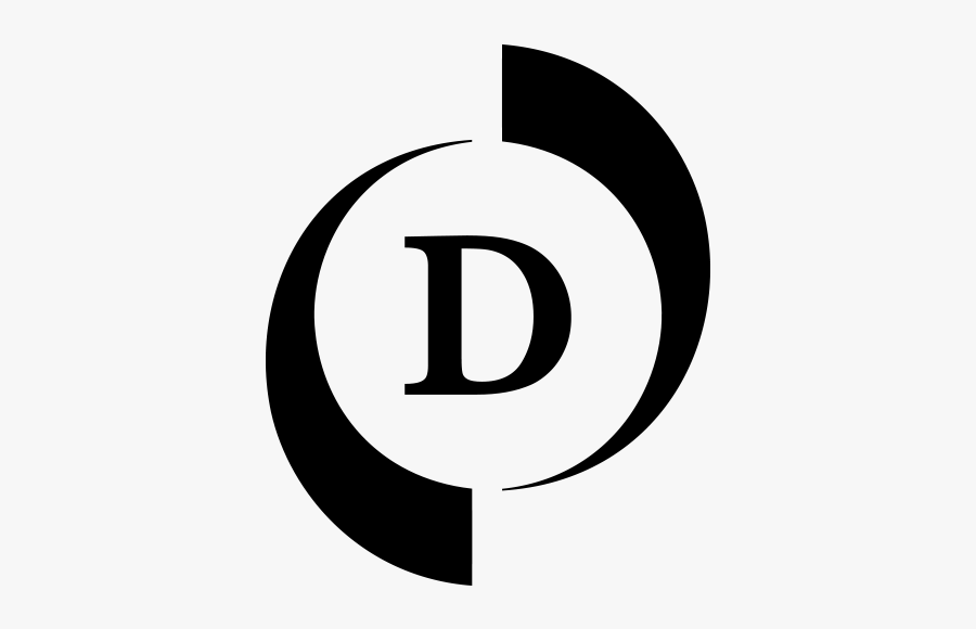 Black D Logo, Transparent Clipart
