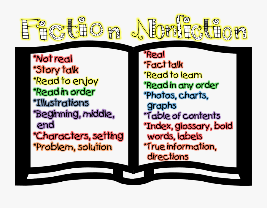 Fiction And Nonfiction, Transparent Clipart