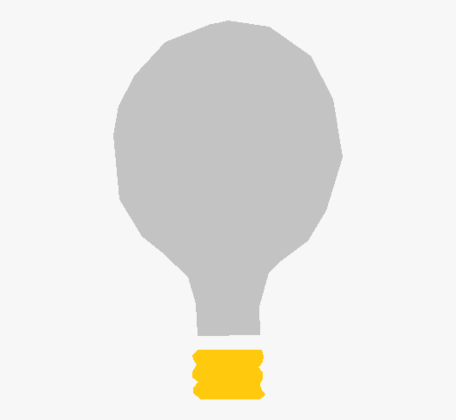 Line,yellow,lightbulb - Hot Air Balloon, Transparent Clipart