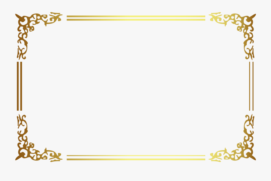Transparent Picture Frame Png Free - Golden Frame Png, Transparent Clipart