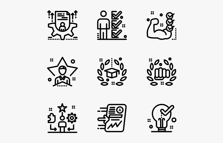 Talent Management - Line Icon Human Resources, Transparent Clipart