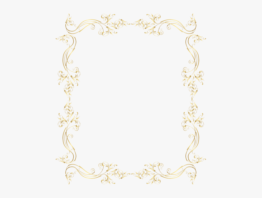 Floral Border Frames Png, Transparent Clipart