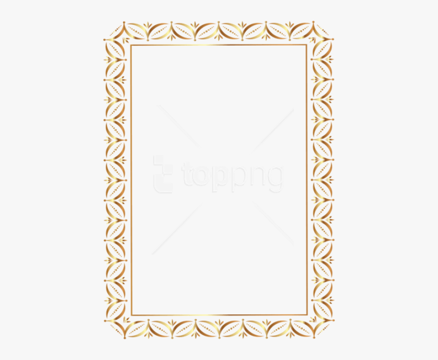 Golden Border Png - Border Frame Transparent, Transparent Clipart