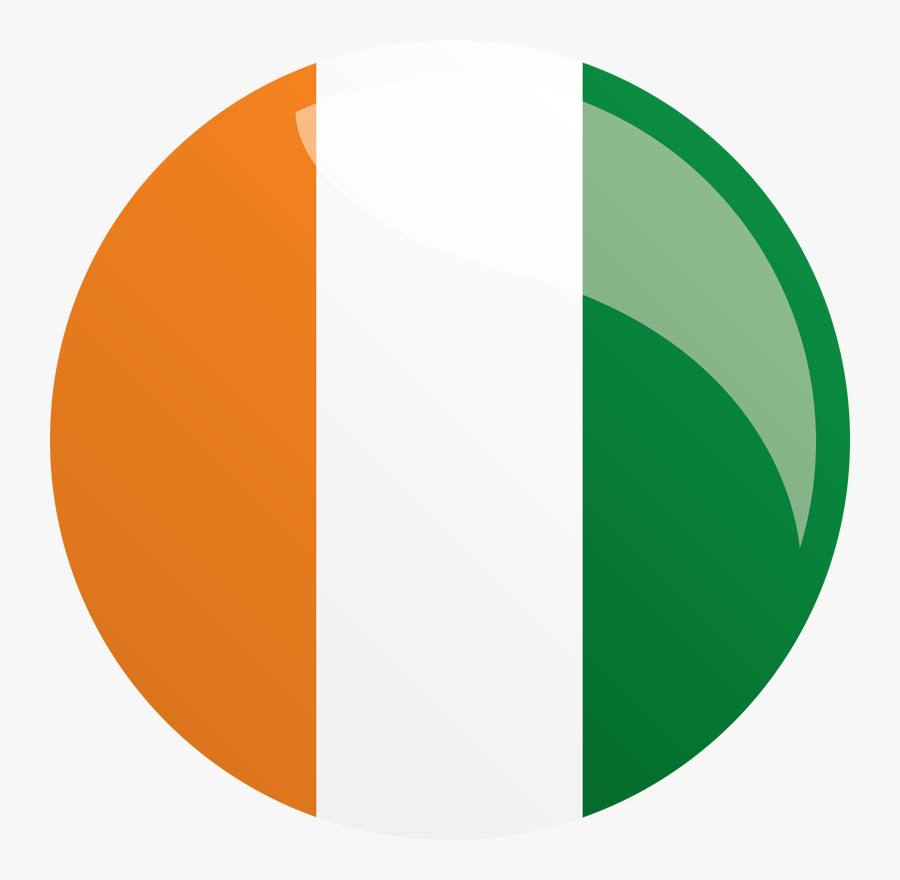 Ivory Coast Flag Logo, Transparent Clipart