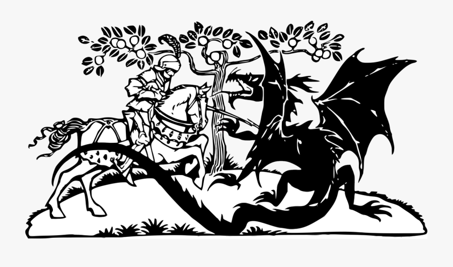 St George And The Dragon Clipart, Transparent Clipart