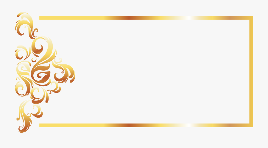 Clip Art Gold Border For - Border Gold Vector Png, Transparent Clipart
