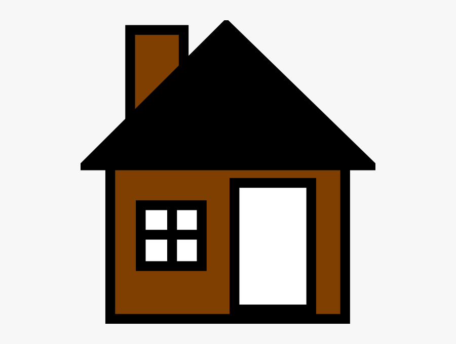 Brown House The Svg - House Clip Art, Transparent Clipart