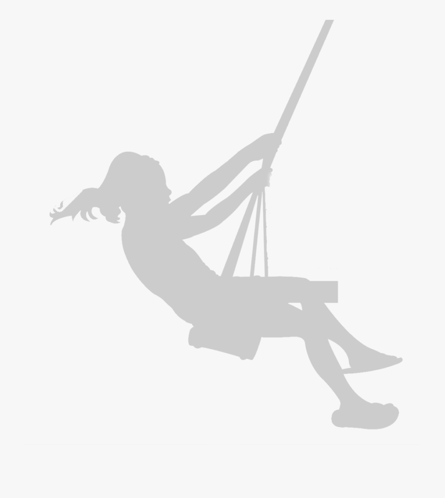 Transparent Porch Swing Clipart - Kids Swing Silhouette, Transparent Clipart