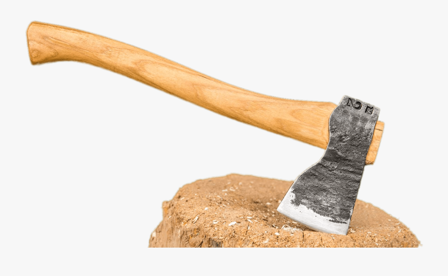 Axe In Log - Axe, Transparent Clipart