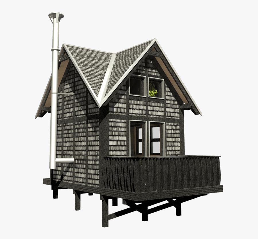 Small Cottage Plans With Loft And Porch - House, Transparent Clipart