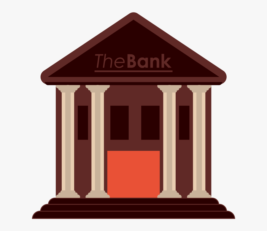 Flat Design Architecture Building Illustration - Edificio De Banco Png, Transparent Clipart